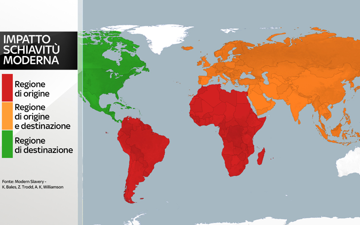 Migrazione e sfruttamento: al mondo 40 milioni di persone in schiavitù  | Sky TG24