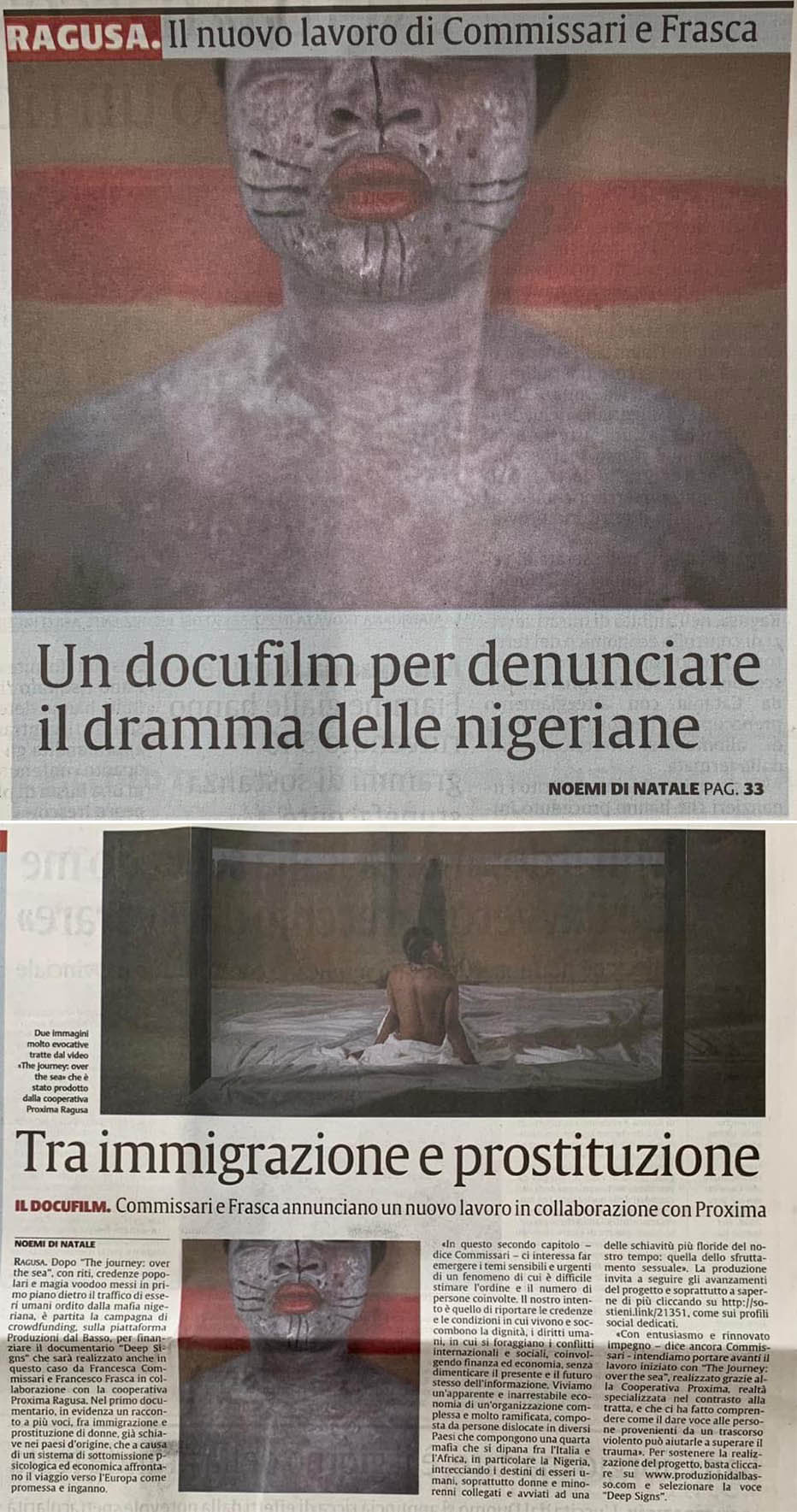 Un docufilm per denunciare il dramma delle nigeriane