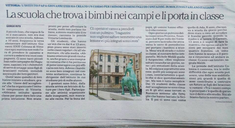 La Scuola che trova i bimbi nei campi e li porta in classe