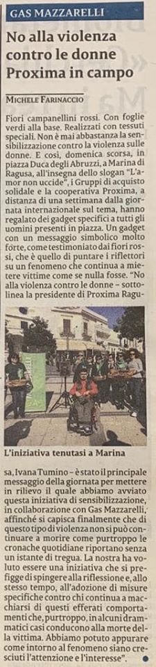 No alla violenza contro le donne Proxima in campo - La Sicilia