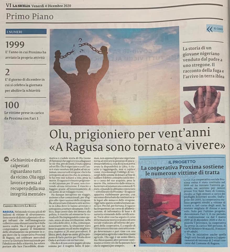 Olu, prigioniero per vent'anni 