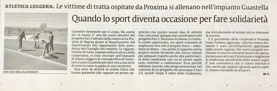 Quando lo sport diventa occasione per fare solidarietà