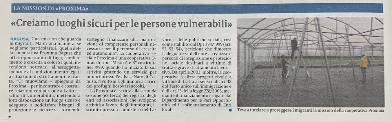 Creiamo luoghi sicuri per le persone vulnerabili