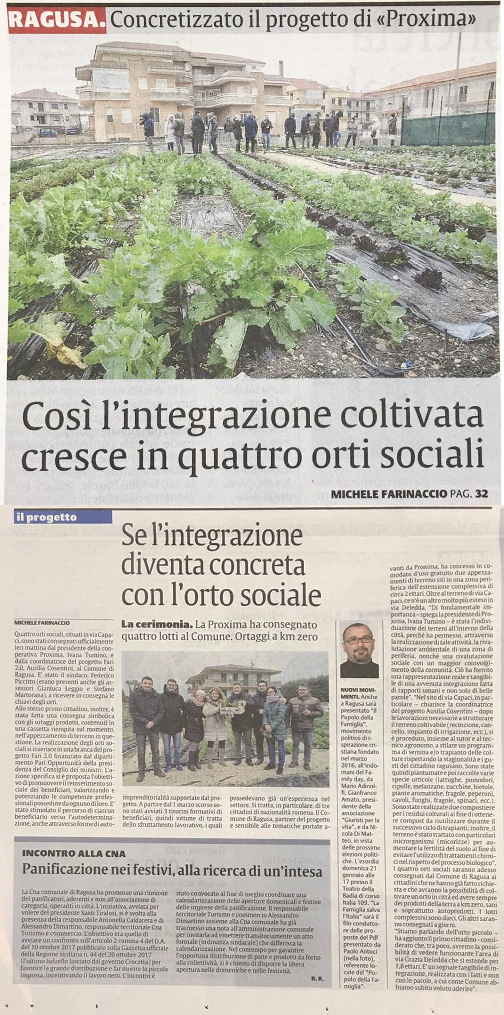 Così l'integrazione coltivata cresce in quattro Orti Sociali